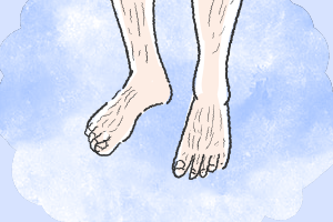 狭い指先、凸凹した足の甲でも丁寧に照射します